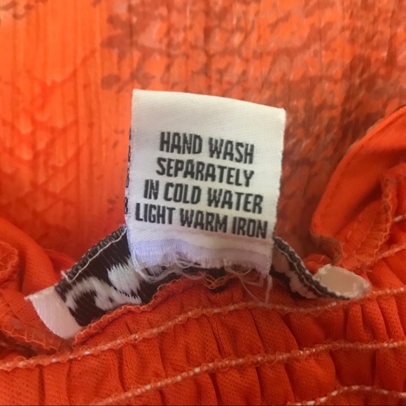 JESSICA TAYLOR ORANGE HI LOW CHIFFON DRESS - Picture 8 of 8